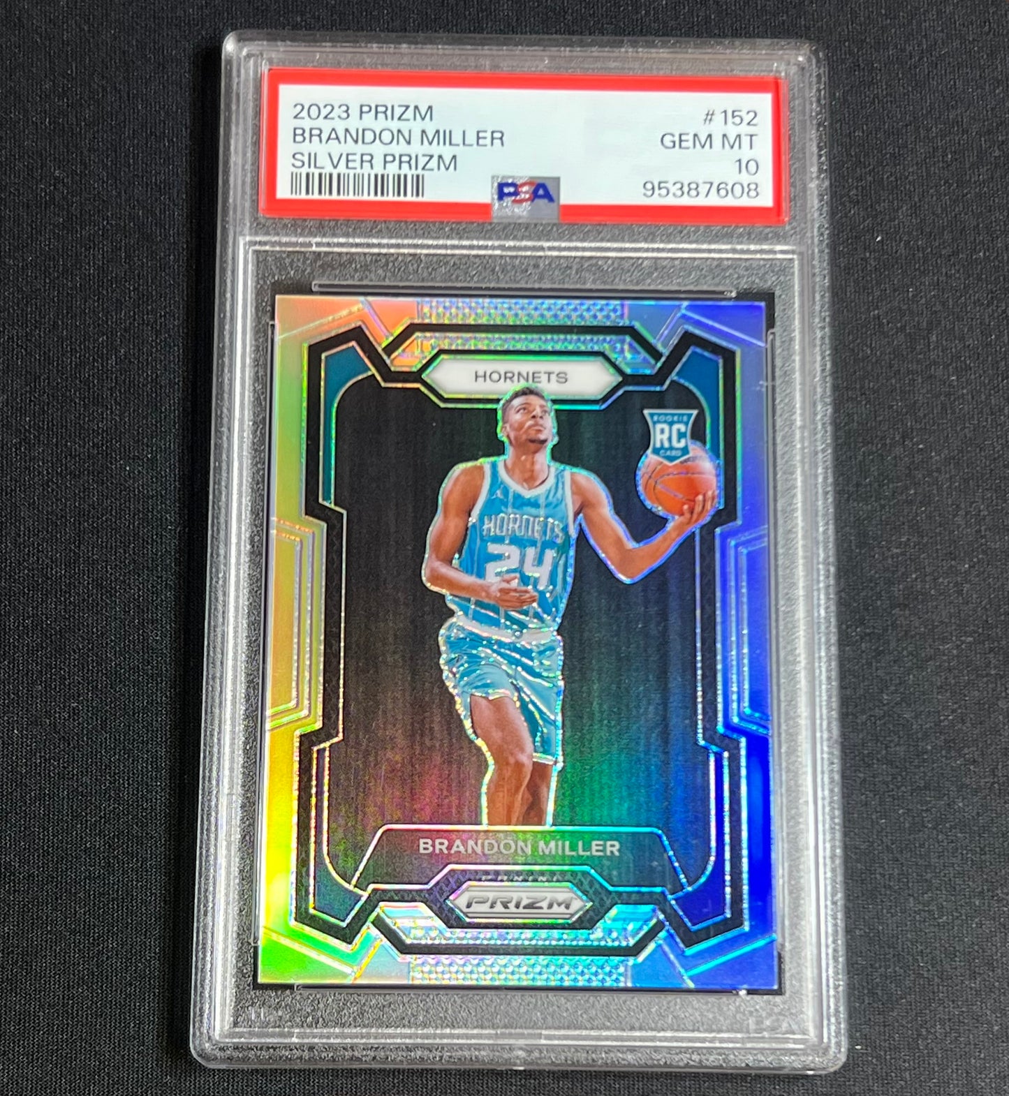 2023 Panini Prizm Brandon Miller Silver Rookie PSA 10 #152 Hornets