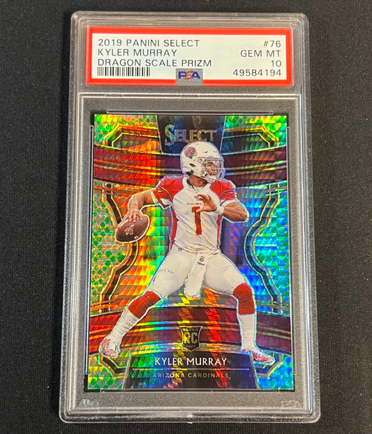 2019 Panini Select Kyler Murray Dragon Scale Prizm Rookie RC /88 PSA 10