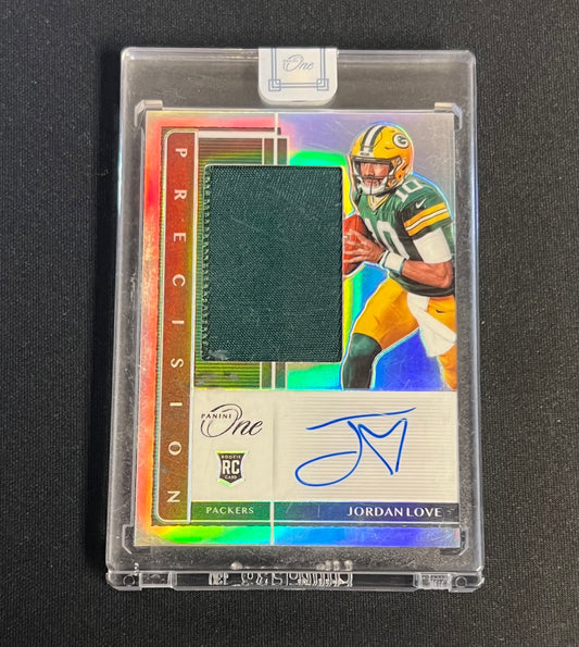 2020 Panini One Jordan Love RPA Rookie Patch Auto /49 #304 Packers