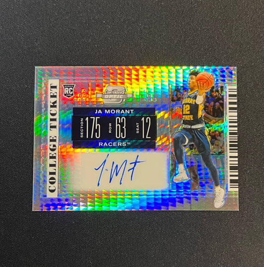 2019-20 Contenders Optic Ja Morant College Ticket Rookie Auto /10 #52 + Grading fee