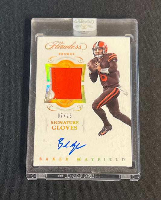 2018 Panini Flawless Baker Mayfield RPA Rookie Patch Auto /25 #SG-BM